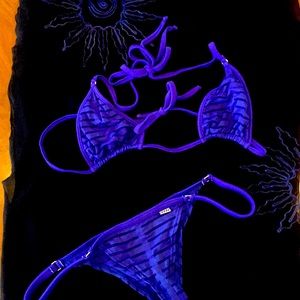 Royal blue Wicked Weasel string bikini